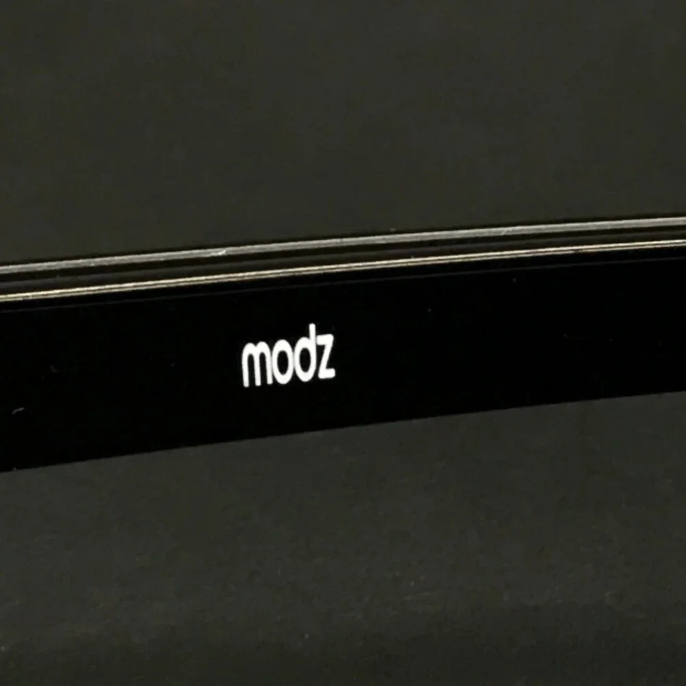 Modz Eyeglasses Frames CORFU Crystal Black Rectangle Full Rim 53-16-135